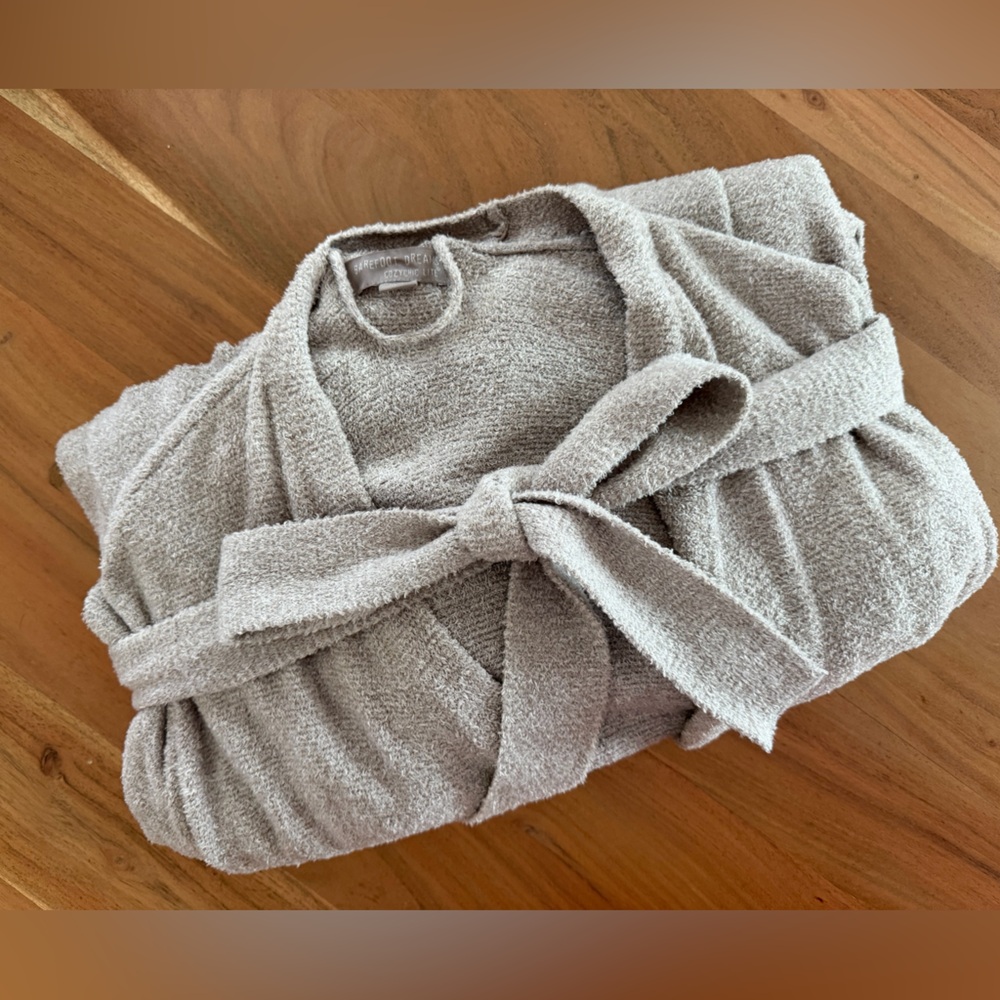 Barefoot Dreams CozyChic Ultra Lite Long Robe - xxs/xs - LIKE NEW - Picture 3 of 6